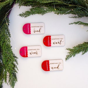 Holiday Gift Tags | Christmas Gift Tags | Need Want Wear Read | Something Gift Tags | Personalized Gift Tags