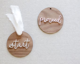 Personalized Word of the Year Wood Tag: New Year Resolution | New Year Goal Keepsake