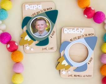 Personalized Father’s Day Gift | Gift for Grandparent | Happy Birthday Gift | Gift from Kids | Personalized Magnetic Frame