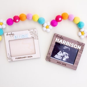 Personalized Ultrasound Fridge Frame: Baby Keepsake | Pregnancy Gift | Baby Shower Gift