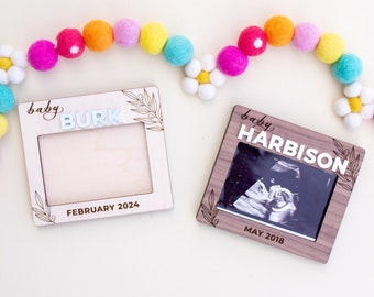 Personalized Ultrasound Fridge Frame: Baby Keepsake | Pregnancy Gift | Baby Shower Gift