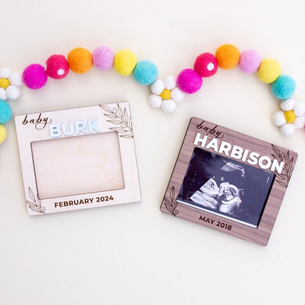 Ultrasound Fridge Frame | Baby Shower Gift | Pregnancy Announcement | Gender Reveal | Ultrasound Keepsake