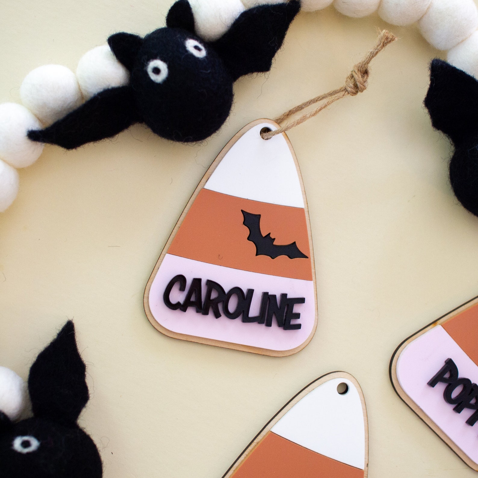 Personalized Candy Corn Halloween Tag: Kids Trick or Treat Bag - Etsy