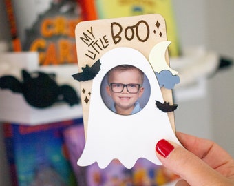 Ghost Halloween Picture Frame: 'My Little Boo' Keepsake