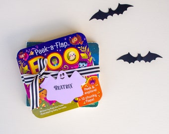 Personalized Ghost Basket Tag: Engraved Halloween Decor