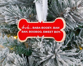 Personalized Dog Bone Ornament: Custom Pet Nicknames, Baltic Birch