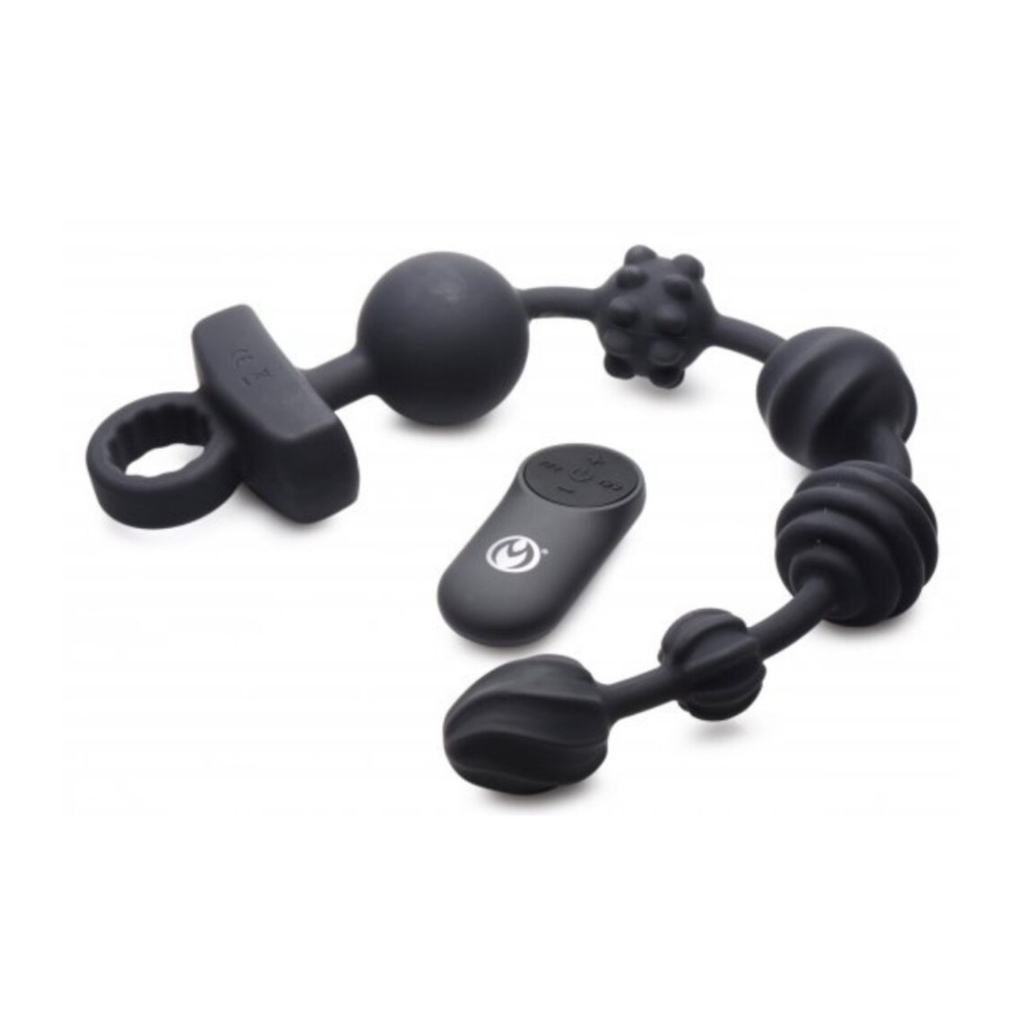 Black 21X Dark Rattler Vibrating Silicone Anal Beads With Etsy
