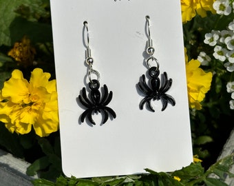 Spider Earrings, Halloween Earrings, Festive Earrings, Trick or Treat Earrings, Spiders, Handmade Earrings, Halloween Jewelry, Spooky