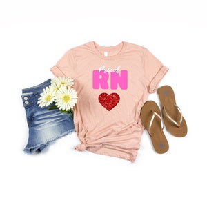 RN Nurse Pride T-shirt - Unisex Jersey Short Sleeve Tee Tshirt - Proud RN