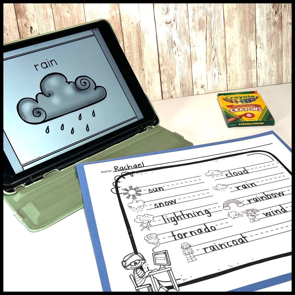 INSTANT Digital Thematic Mini Games: WEATHER LOADED TO SEESAW & GOOGLE  SLIDES