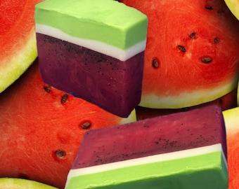 Delicious handmade watermelon soap!