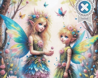 Flower Fairies Cross Stitch Pattern: Vintage Forest Scene (Pattern Keeper File)