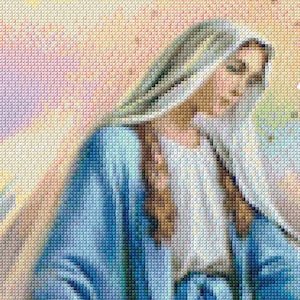 Schema per punto croce della Vergine Maria: schema dettagliato (Pattern Keeper, download digitale)