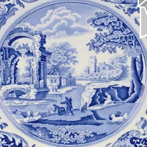 Spode Italian Design Cross Stitch Pattern: Large Detailed Chart (PDF Pattern)
