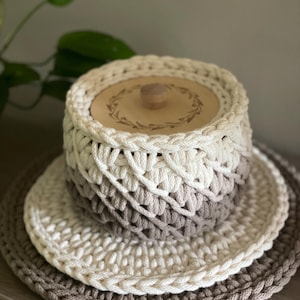BOBBINY 5mm braided cord, chunky yarn, macrame cord, cotton cord, crochet, weaving, 108yds/100m image 6