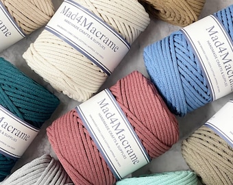 Mad4Macrame’s 5mm Braided Cotton Cord | 328ft- 100m