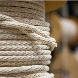 Cotton filler cord 25ft, 3/8in piping cord, basket coiling and weaving supplies