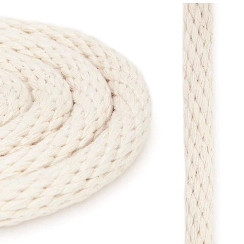 Cotton filler cord 25ft, 3/8in piping cord, basket coiling and weaving supplies image 3