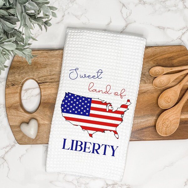 Custom Face Towel, 4th of July Golf Towel, Independence Day Golf Towel, Patriotic Golf Towel, USA Golf Towel main image 1