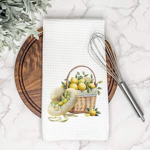 Beautiful Lemon Kitchen Towel | Lemon Decor | Summer Kitchen Towel | Kitchen Decor | Hand Towel | Dish Towel | Tea Towel | Summer Decor