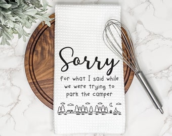 Camping Towel | RV Towel | Camper | Kitchen Towel | Hand Towel | Dish Towel | Tea Towel | RV Camper Gift | Camper Decor | RV Decor | Camping