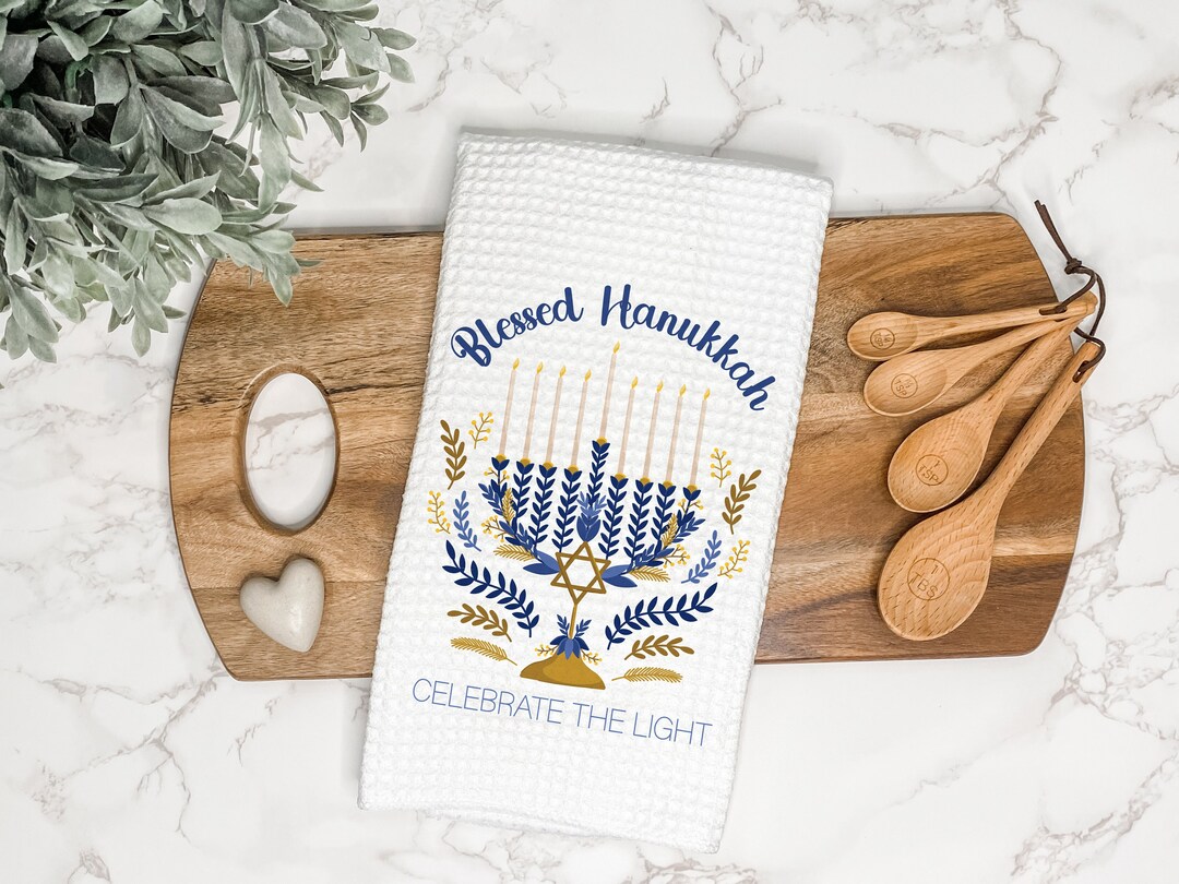 Hanukkah dish towels