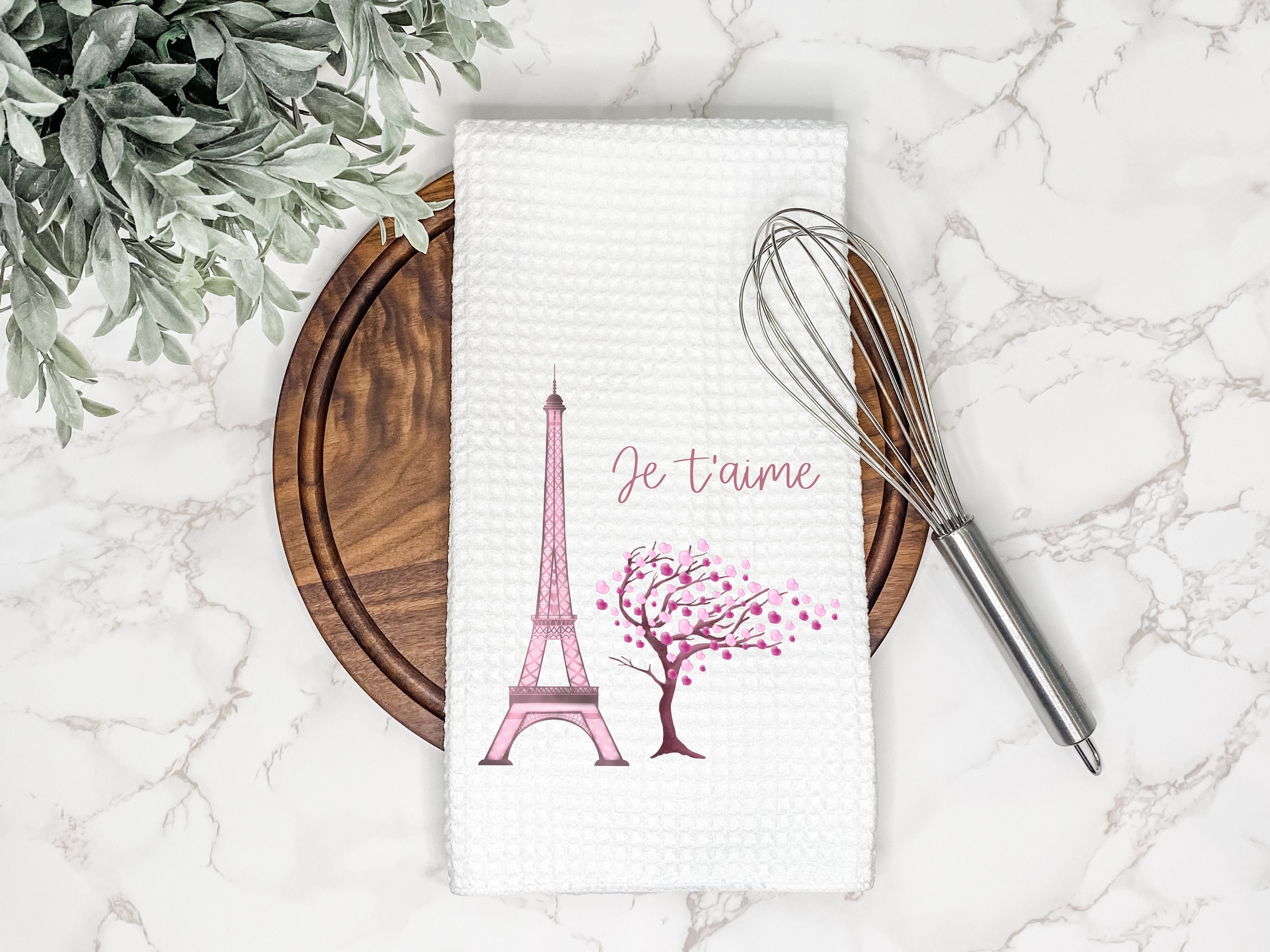 Eiffel tower hand towels sale