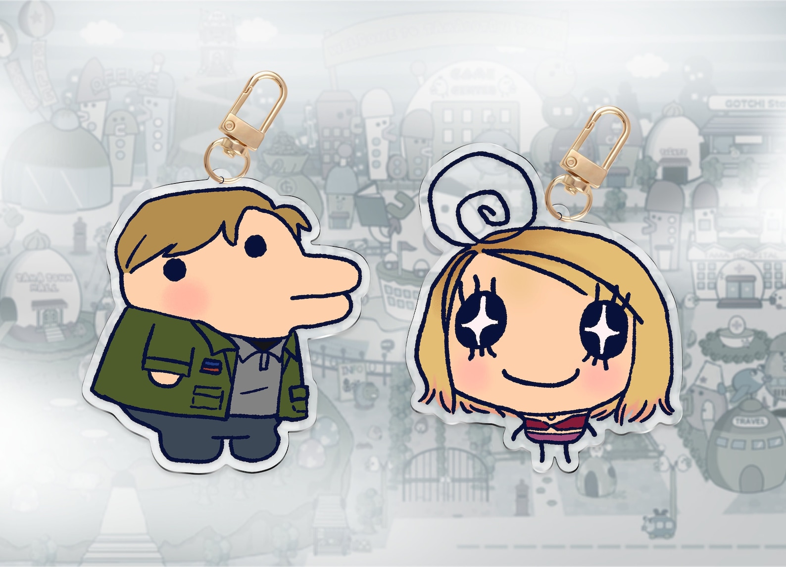 Silent Hill 2 x Tamagotchi Keychain