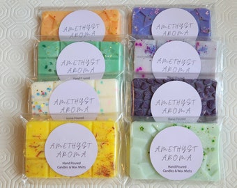 Mini Wax Melt Bars ~35g | Soy Coconut blend | High Fragrance | Strong Aroma | FREE SHIPPING when you purchase ANY 8 Items