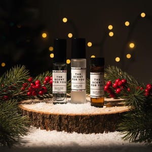 Coffret cadeau senteur de Noël, huile essentielle en vaporisateur, bois de cèdre et cannelle clou de girofle