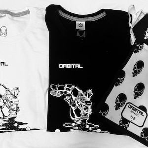 Astronaut graphic t-shirt Bundle pack of 2 || colors: black white || one of each color ||