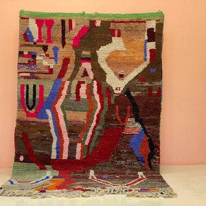 Custom Moroccan Rug, Handmade Wool Rug, Bohemian Living Room, Soft Shaggy Carpet, Geometric Berber Design, Cozy Indoor Floor Covering