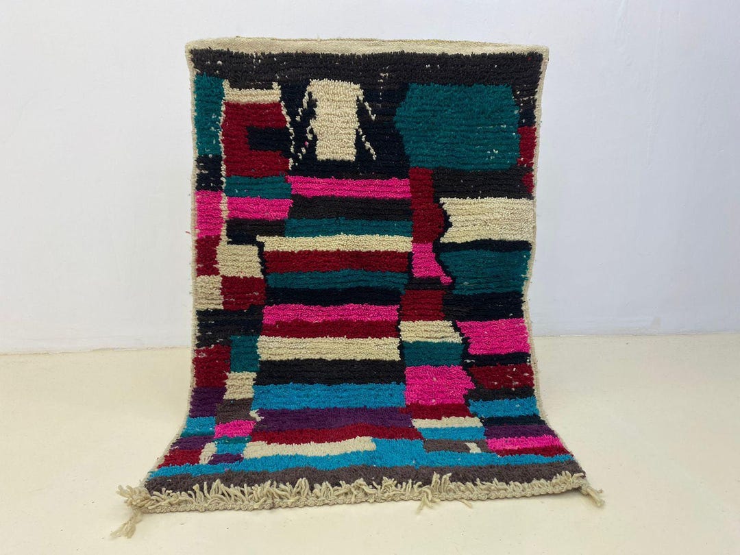Atlas Mountains Rug Atlas Mountains Rug: Soft Wool, Colorful Boho - Durable Indoor Mat Q - Etsy
