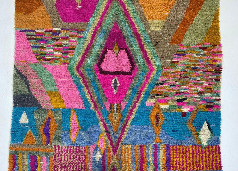 Berber Style Teppich: Lebendige Farben - Handgemachte Wolle, langlebig für den Innenbereich Bild 11