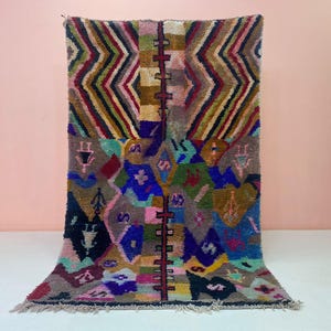 Beni Ourain Wool, Moroccan Berber Rug, Boho Home Decor, Hand Knotted Carpet, Soft Shaggy Accent, Durable Indoor Use, Luxury Handmade Design