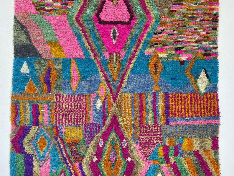 Berber Style Teppich: Lebendige Farben - Handgemachte Wolle, langlebig für den Innenbereich Bild 8
