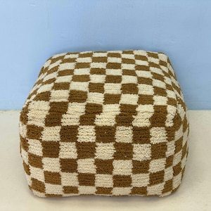 Pufe Kilim de lã: almofada de chão estilo Boho (capa com zíper e enchimento)