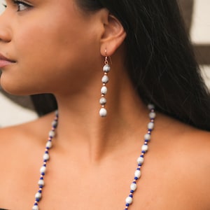 Cherokee Blue Clan Corn Bead Necklace