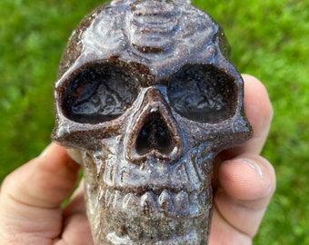 Orgonite skull handmade