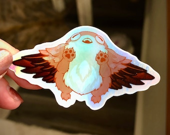 Pink Abyss Creature HOLO STICKER