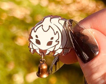 Bell Beast Silksong Enamel Pins Hollow Knight with Dangle Charm