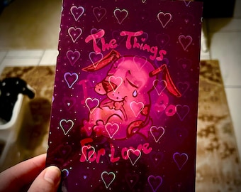 Courageous Dog HOLO HEARTS Print 5”x7”