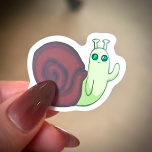 Lich Snail GRÜN METALLIC STICKER