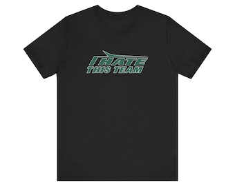 Jet This I Hate This Team New York Football T-Shirt For Tailgates Gameday Sporting Events