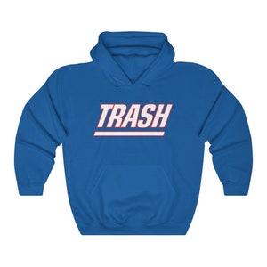 Giant Trash New York Football Hoodie For Tailgates Gameday Sporting Events