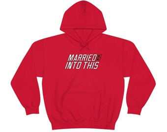 Hurricane Married Into This Carolina Hockey Hoodie For Tailgates Gameday Sporting Events