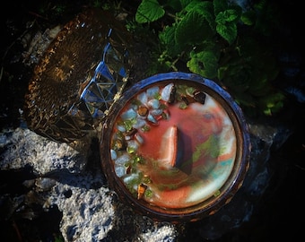 Sacred Cosmic Candles. Candy box, fragrance, natural, luxury, ritual, witch, gift, eco-friendly, refill, goddess, ancestral, divinity, pagan, goddess