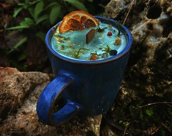 ØDINN, Sacred Candle Ritual limited series, divinities, gift, god, Yule, ceramic, mug, Sacred Lights, Vegan, Celt, witch, nordic, pagan, jòl, jùl