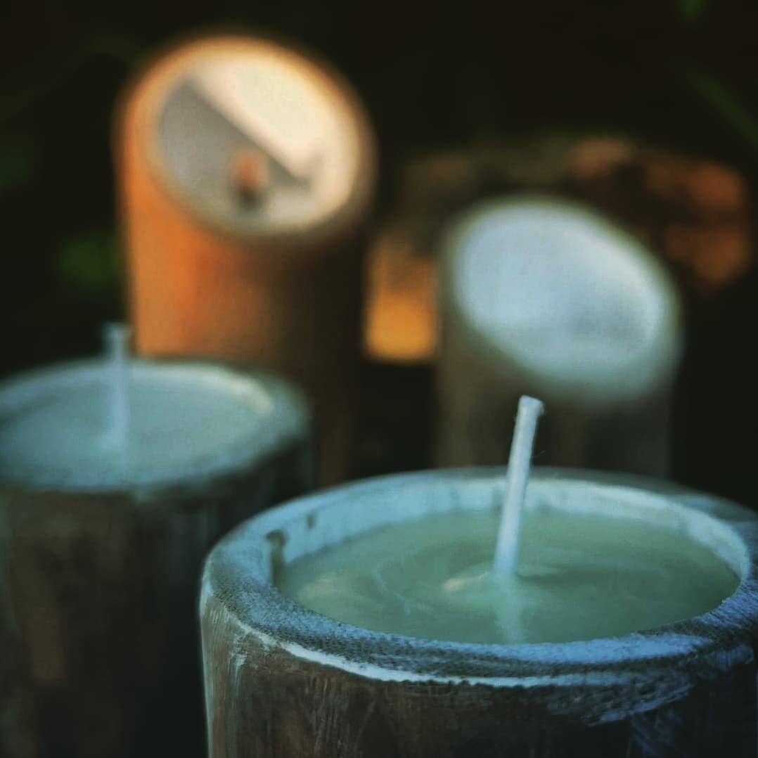 Lot de 4 Mini Sacrées, Bougies Mini, Parfumées, Cire Colza, Rituel, Solstice, Pleine Lune, Sorcière,