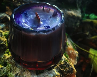 HEL, Sacred Candle Ritual limited series, deities, gift, goddess, valhalla, glass, tealight holder, Sacred Lights, Vegan, witch, Nordic, pagan, norse